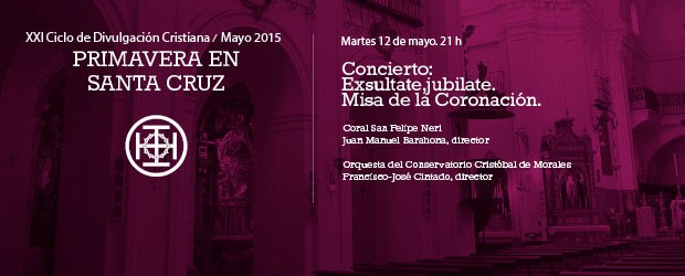 Martes 12 de mayo a las 21h Coral San Felipe Neri Juan Manuel Barahona, director Orquesta del Conservatorio Cristóbal de […]